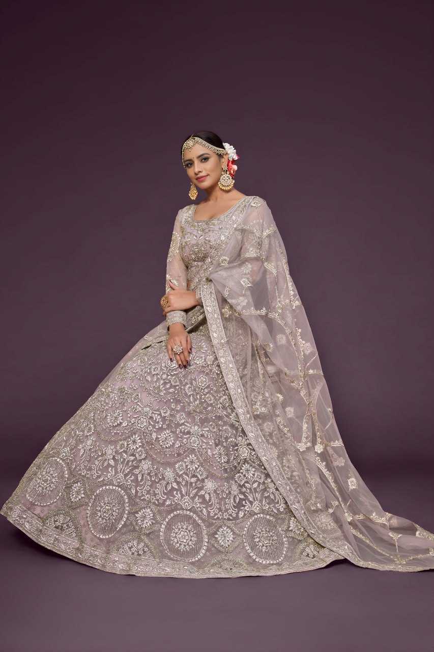 YNF Wholesale Soft Net Embroidered Lehenga  | Surat Manufacturer