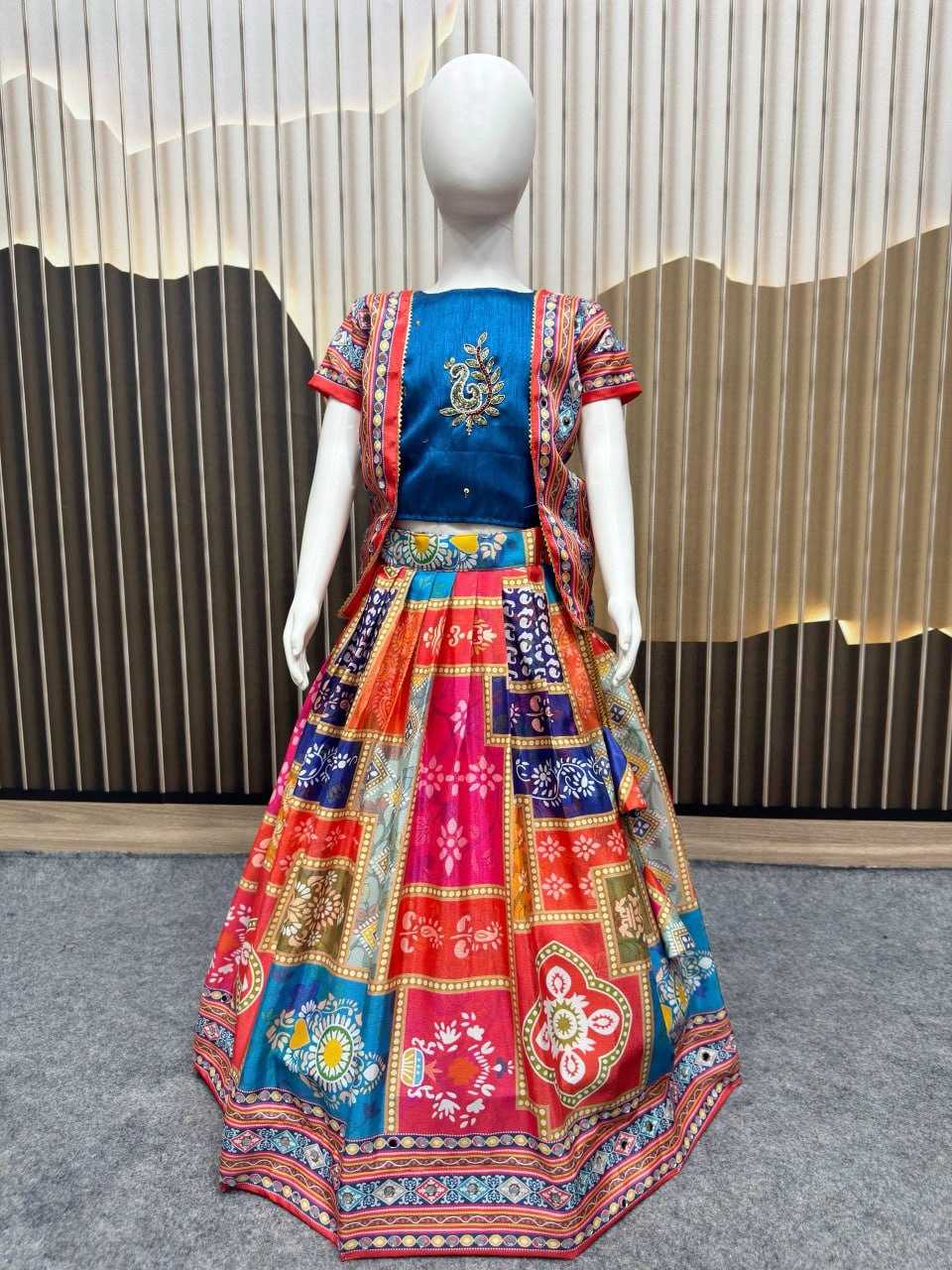 YNF Wholesale Chinon Silk Kids Lehenga  | Surat Manufacturer