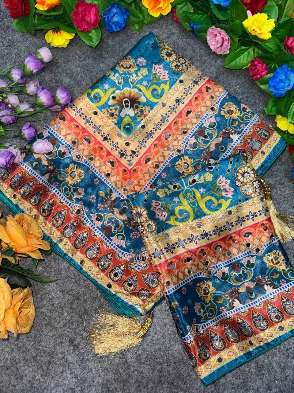 YNF Wholesale Chinon Silk Designer Sarees  | Surat Manufacturer