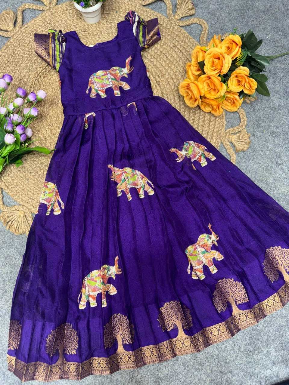 YNF Wholesale Cotton Kids Gown  | Surat Manufacturer