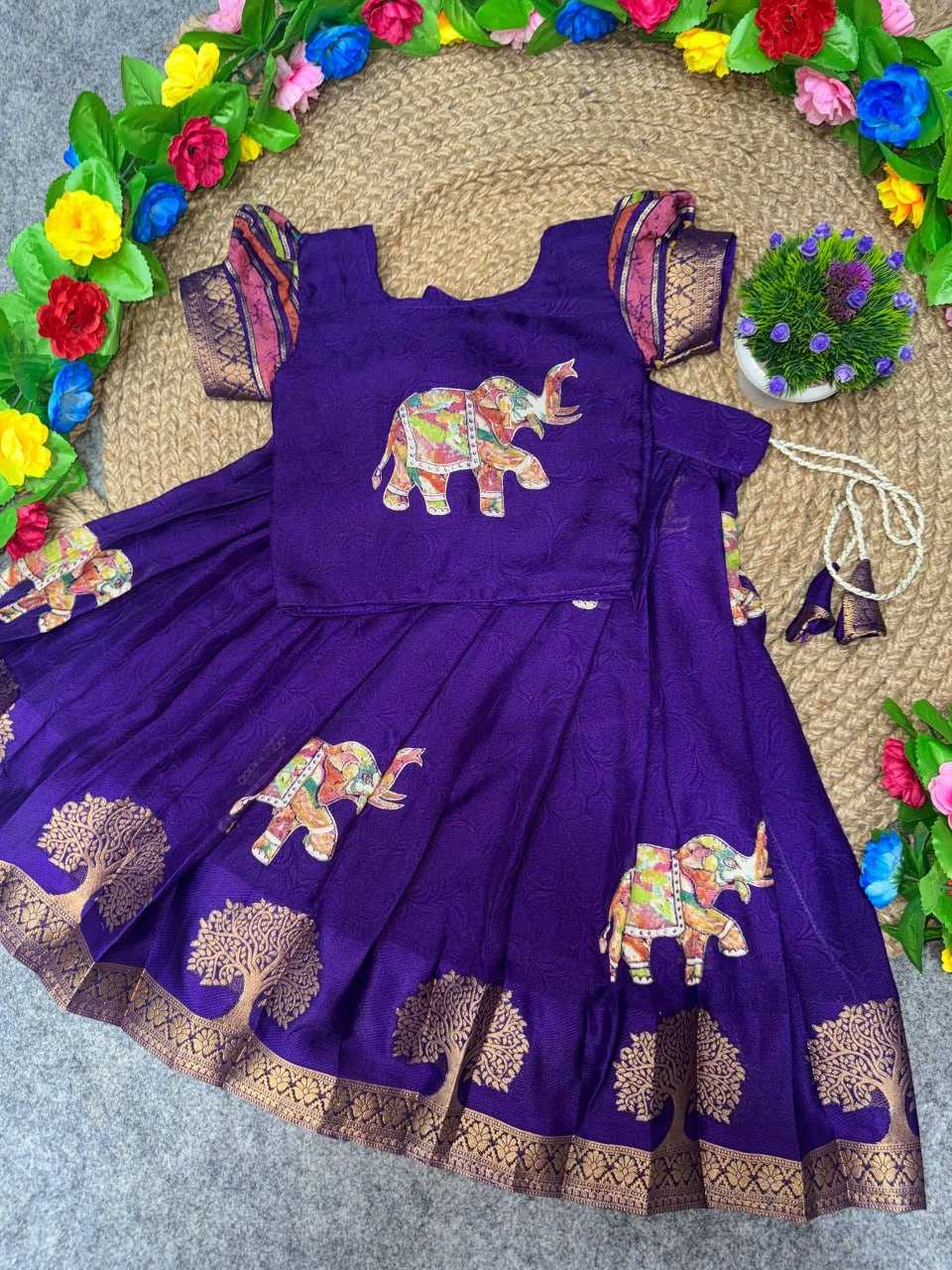 YNF Wholesale Soft Cotton Kids Lehenga  | Surat Manufacturer