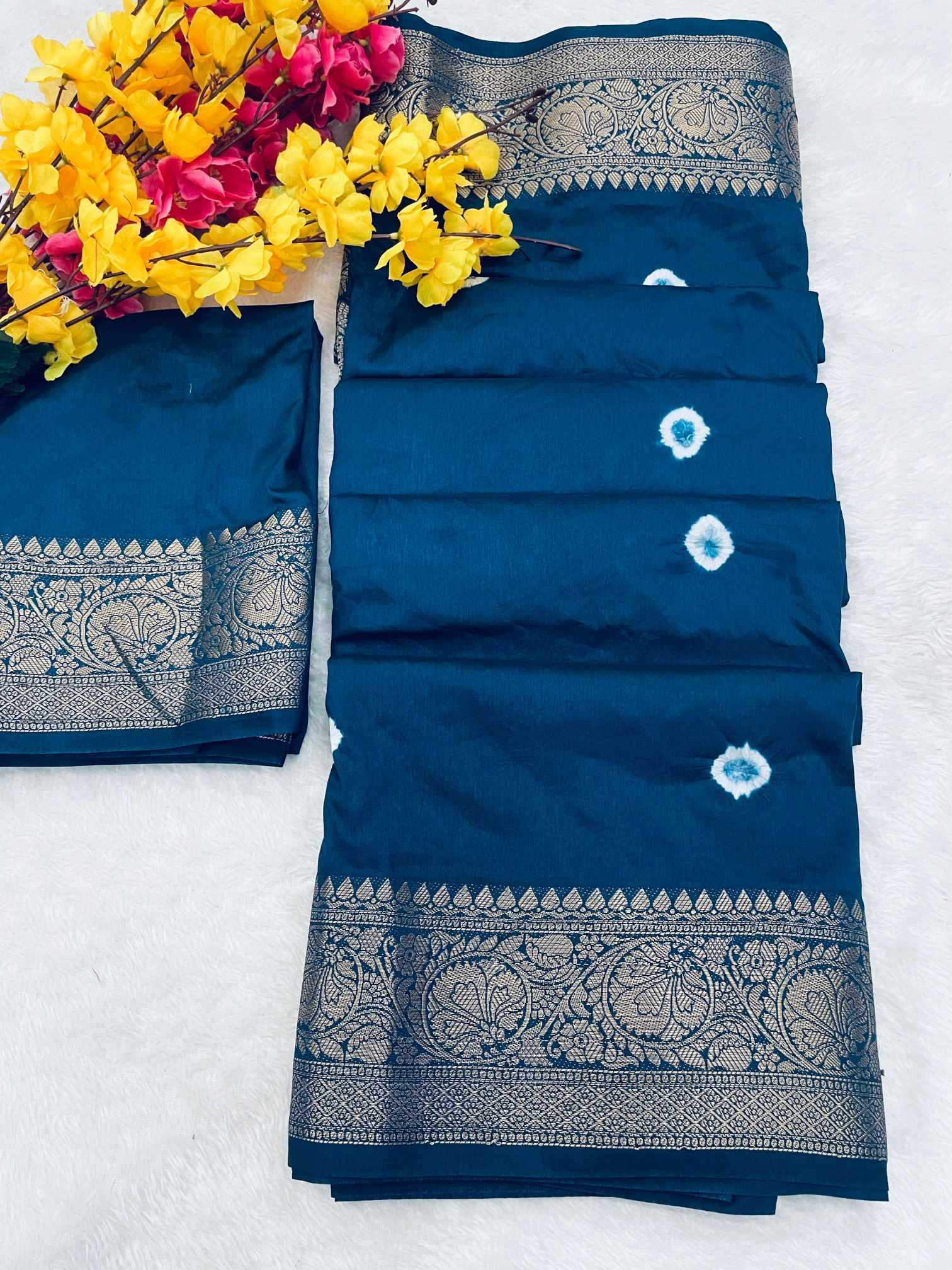 YNF Wholesale Kanjivaram Silk Printed Silk Saree  | Surat Manufacturer