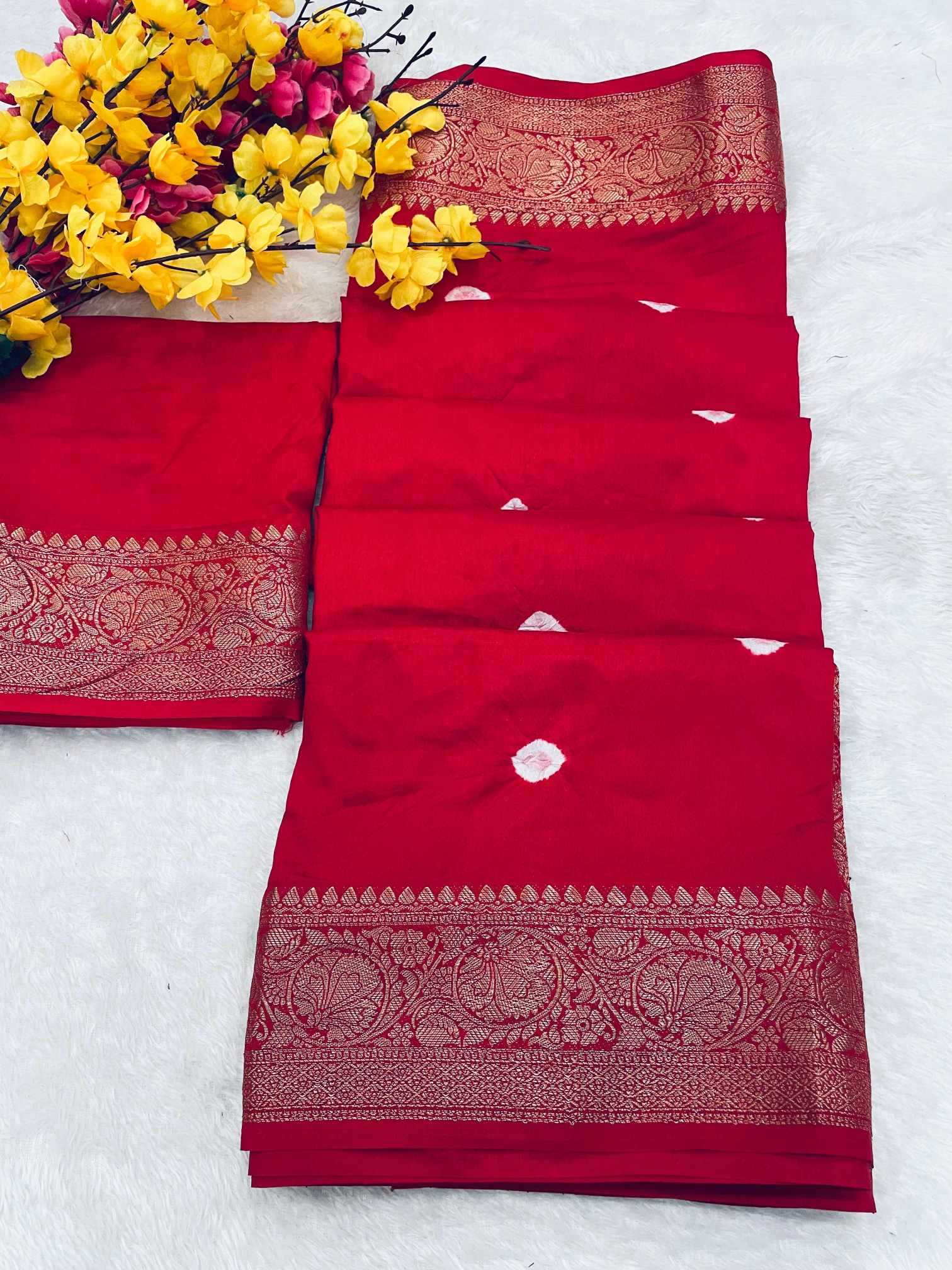 YNF Wholesale Kanjivaram Silk Printed Silk Saree  | Surat Manufacturer