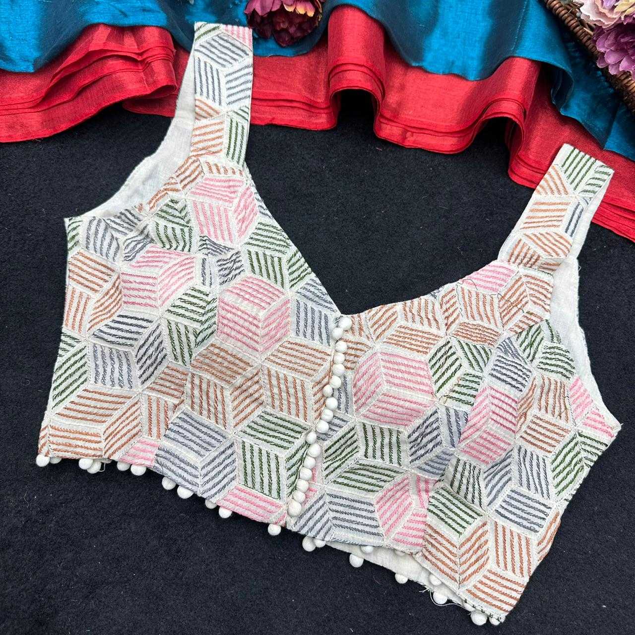 YNF Wholesale Khadi Cotton V-Neck Blouses  | Surat Manufacturer