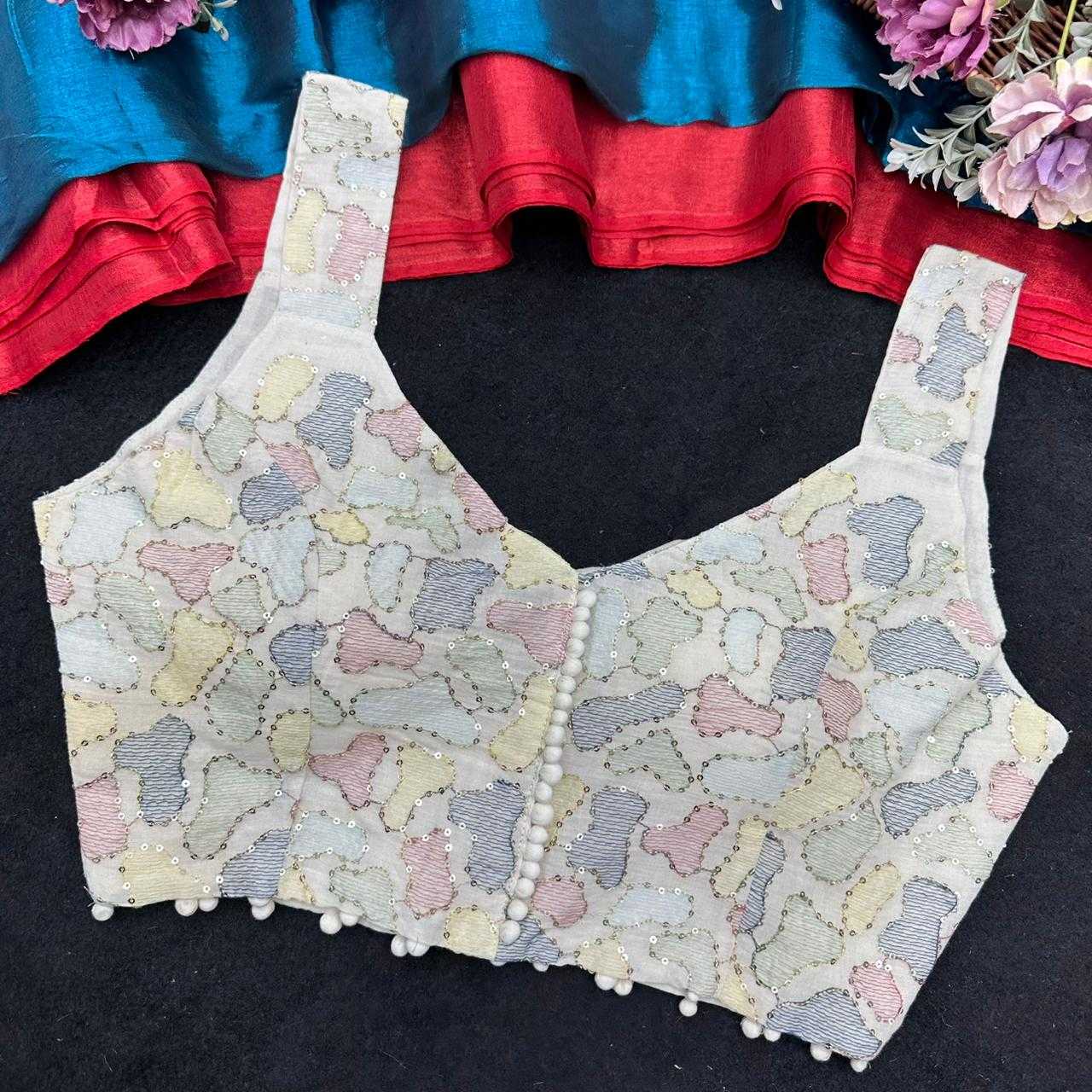 YNF Wholesale Khadi Cotton V-Neck Blouses  | Surat Manufacturer