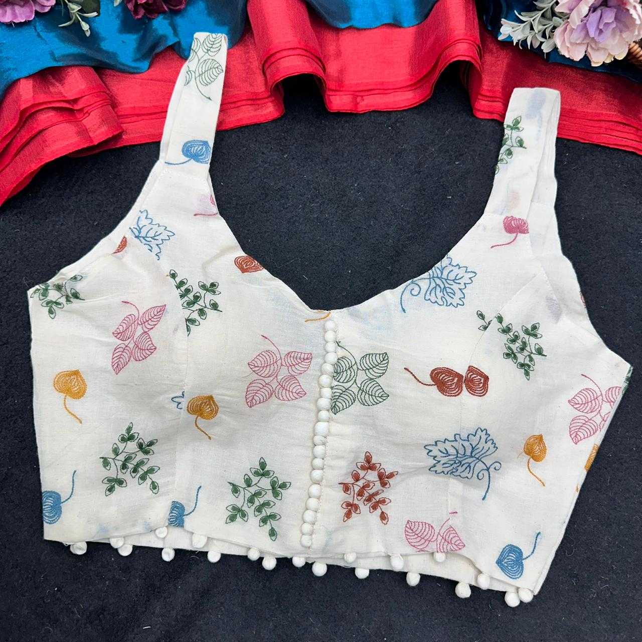 YNF Wholesale Khadi Cotton V-Neck Blouses  | Surat Manufacturer