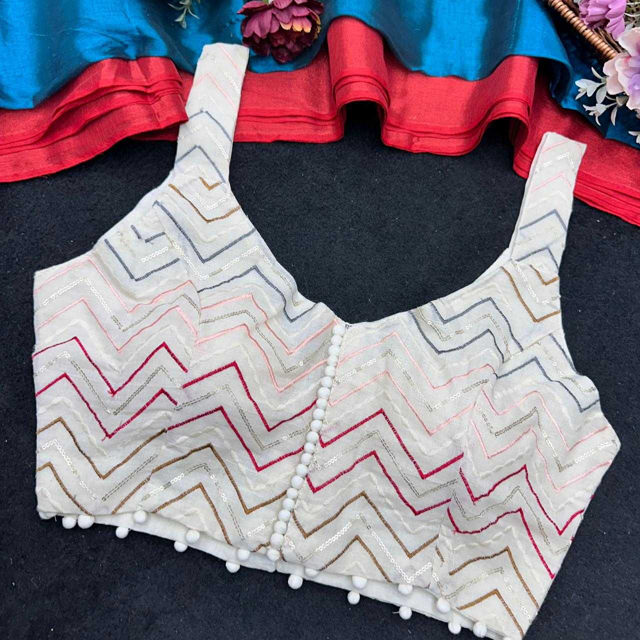 YNF Wholesale Khadi Cotton V-Neck Blouses  | Surat Manufacturer