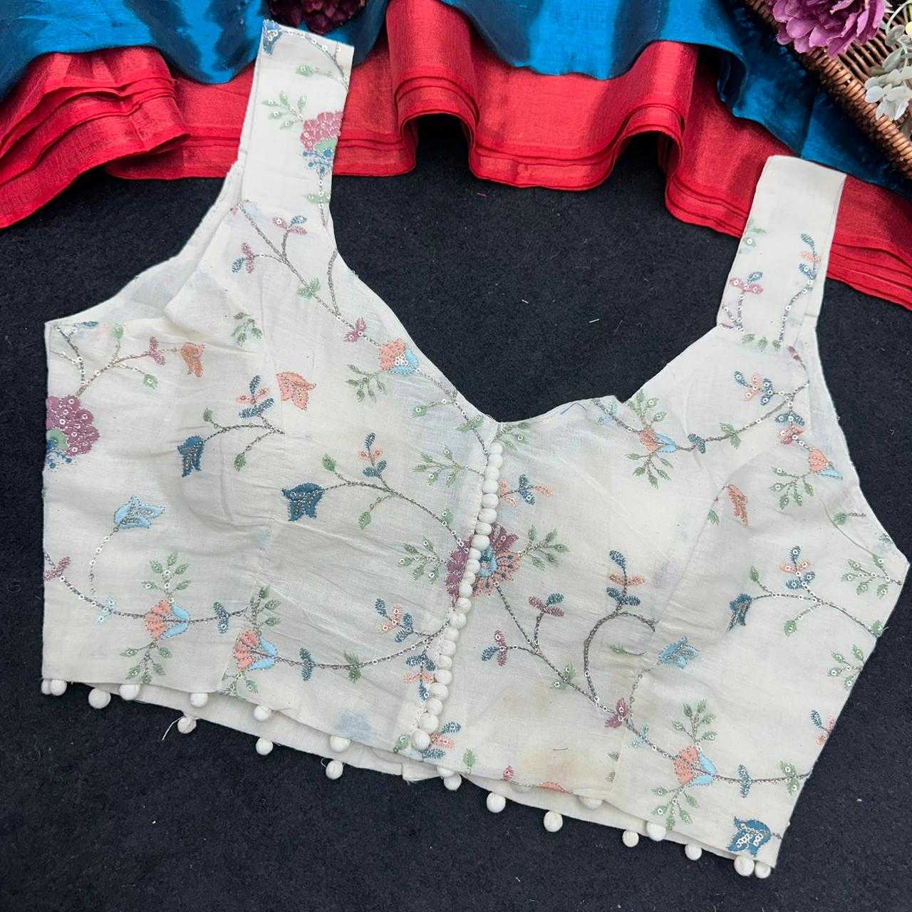 YNF Wholesale Khadi Cotton V-Neck Blouses  | Surat Manufacturer