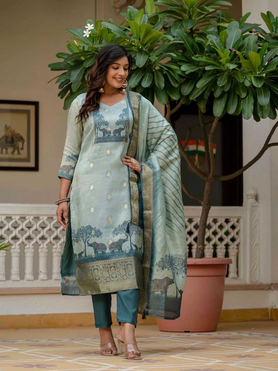 YNF Wholesale Jacquard Party Wear Suits  | Surat Manufacturer