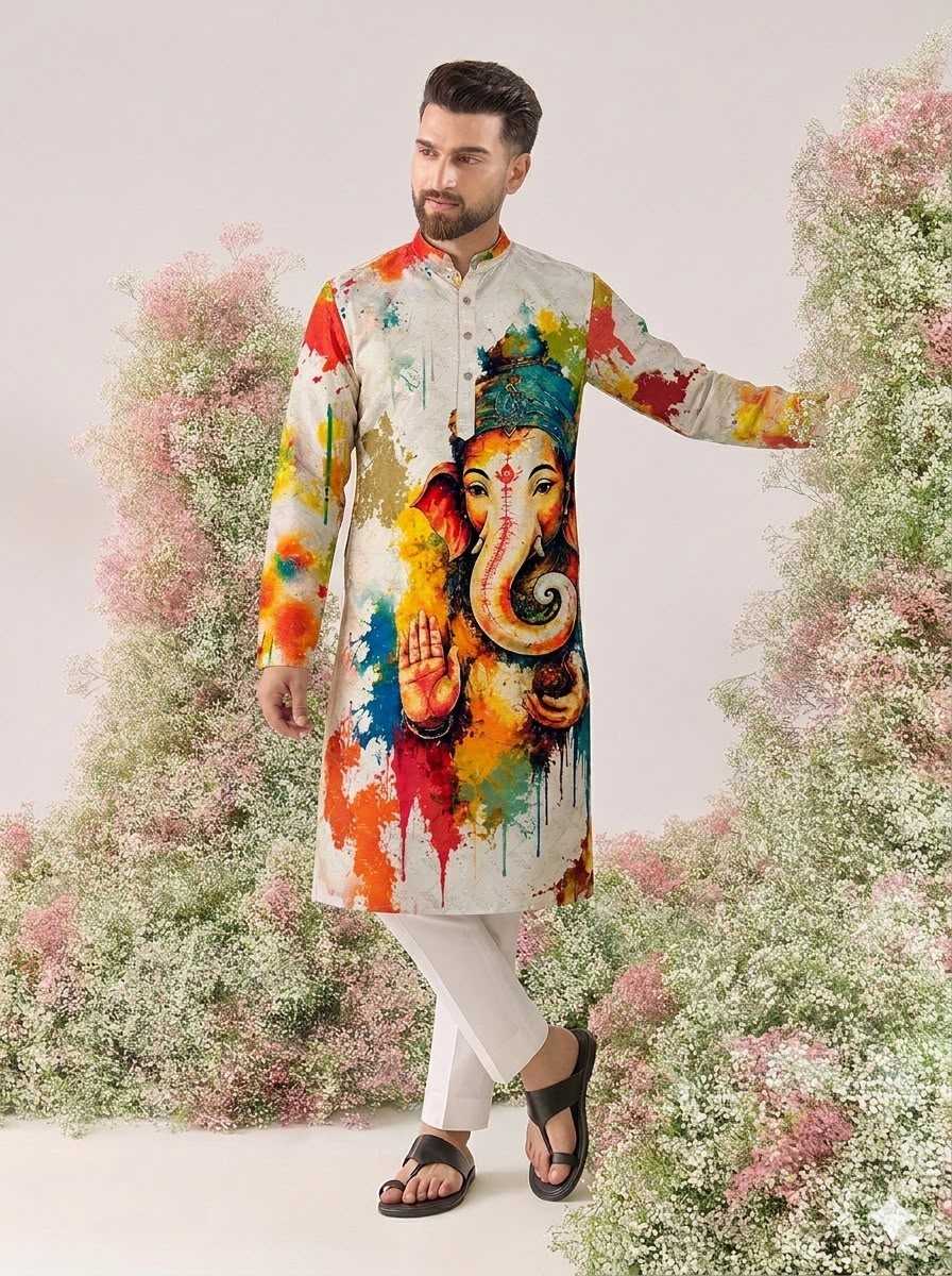 YNF Wholesale Cotton Mens Kurtas  | Surat Manufacturer