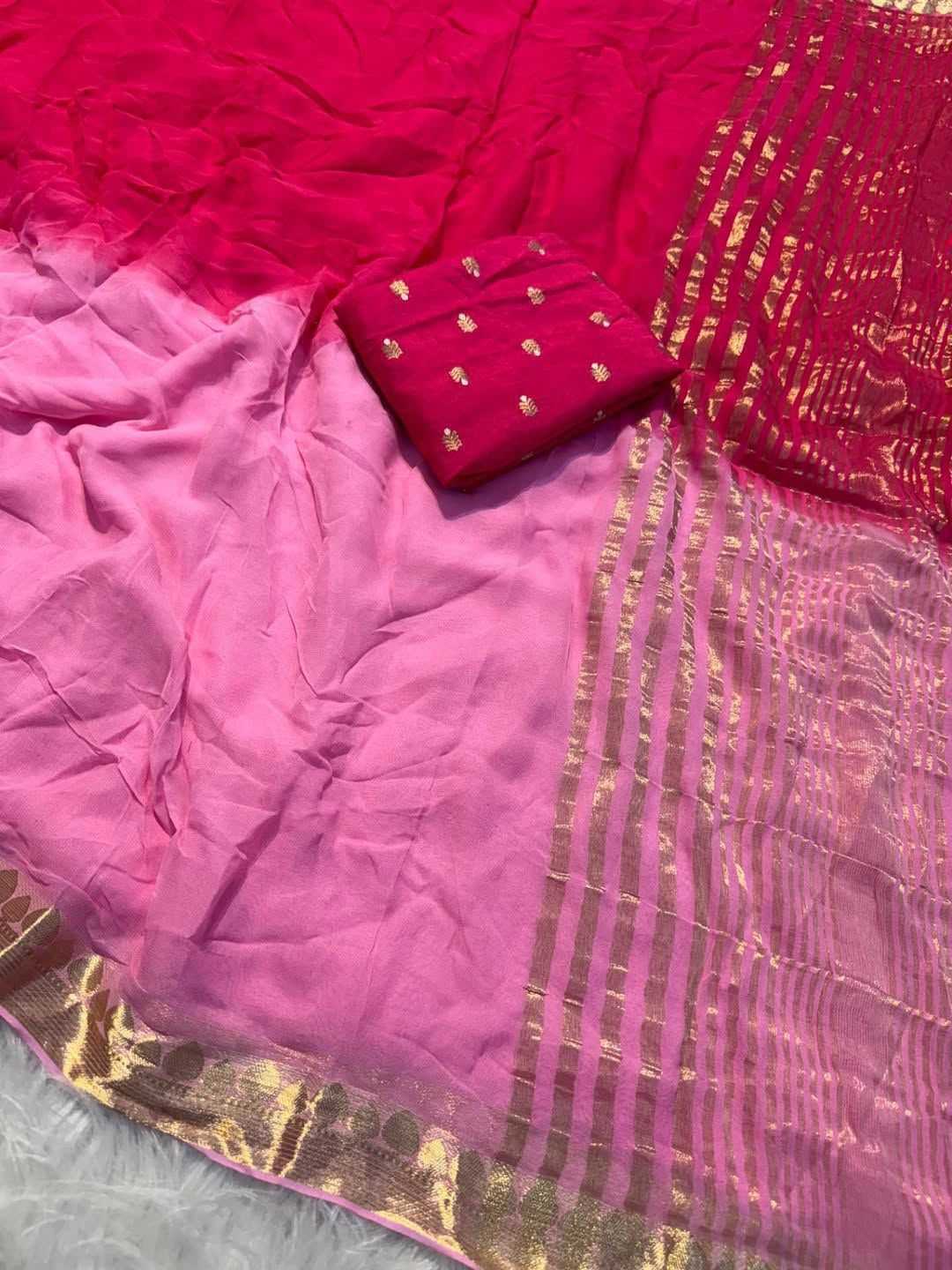 YNF Wholesale Georgette Fancy Sarees  | Surat Manufacturer