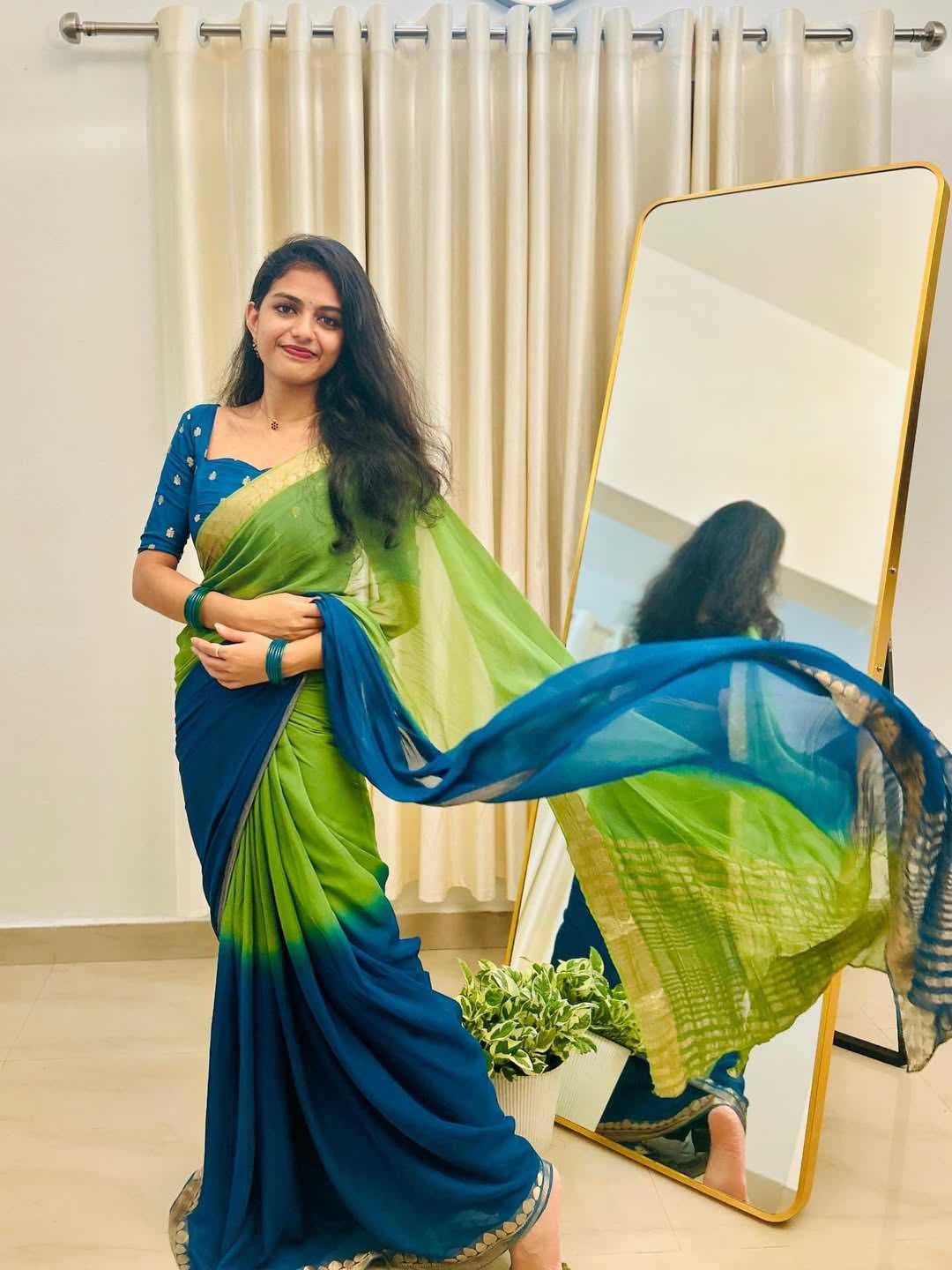 YNF Wholesale Georgette Fancy Sarees  | Surat Manufacturer