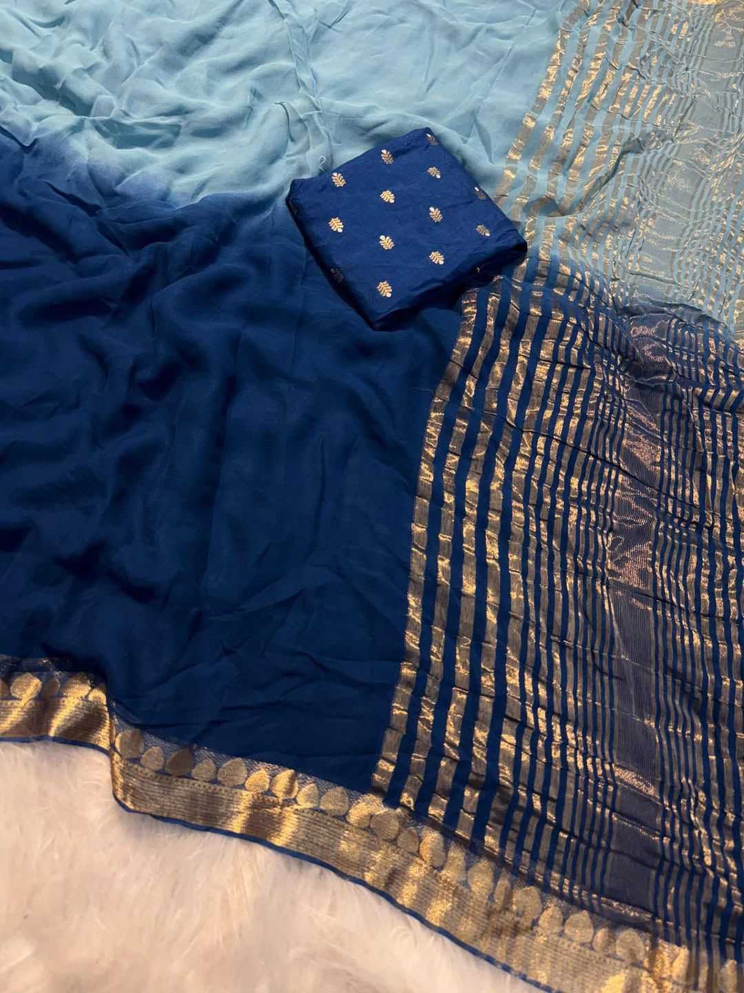 YNF Wholesale Georgette Fancy Sarees  | Surat Manufacturer