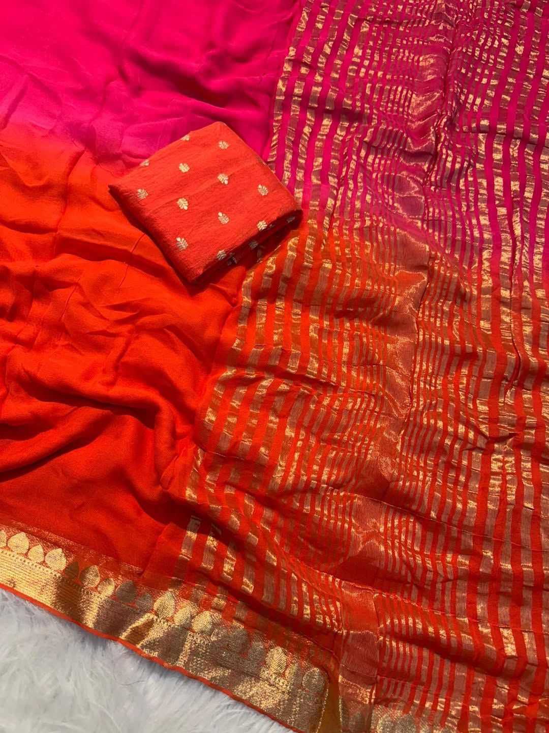 YNF Wholesale Georgette Fancy Sarees  | Surat Manufacturer