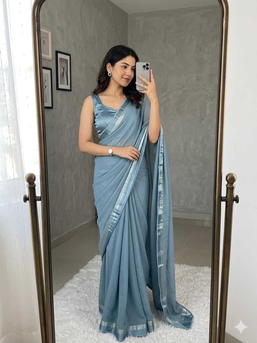 YNF Wholesale Georgette Fancy Sarees  | Surat Manufacturer