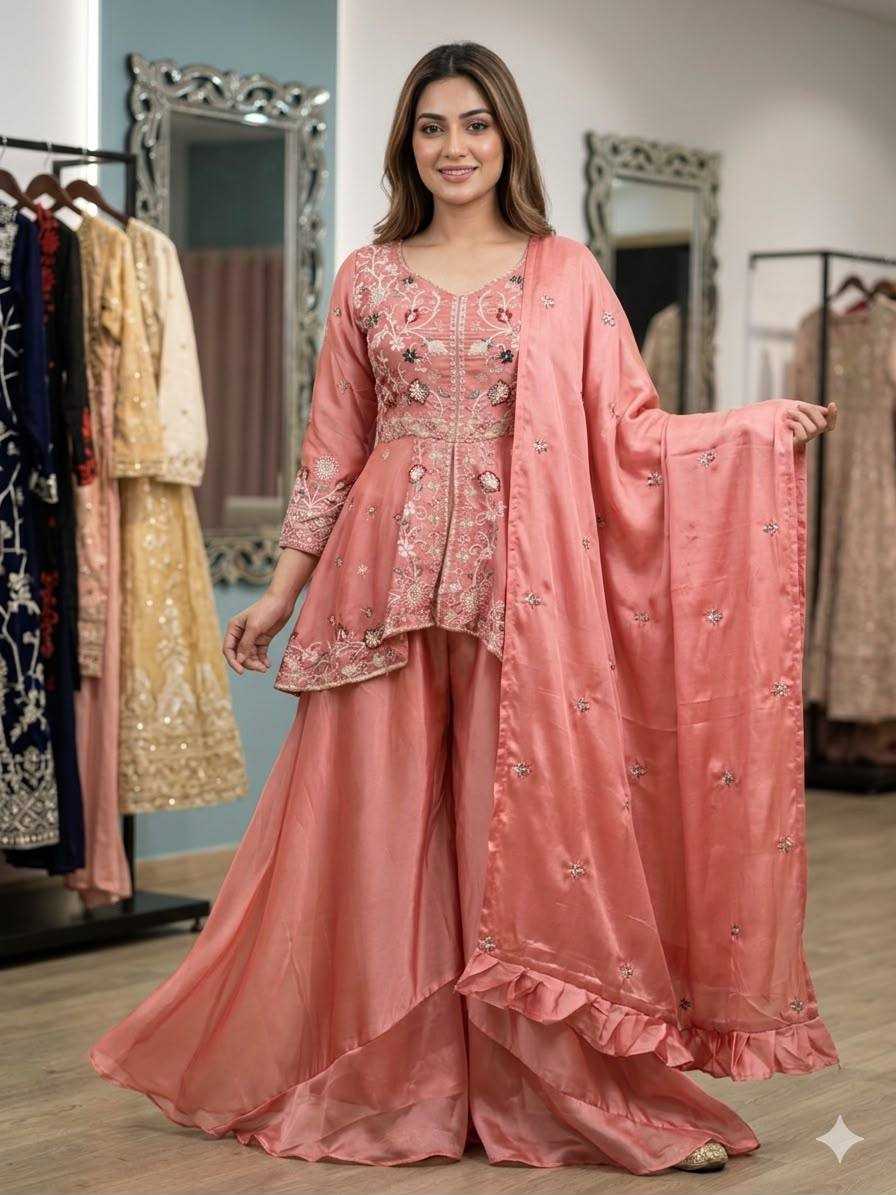 YNF Wholesale Rangoli Silk Palazzo Suit  | Surat Manufacturer