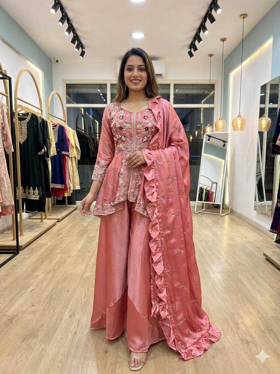 YNF Wholesale Rangoli Silk Palazzo Suit  | Surat Manufacturer