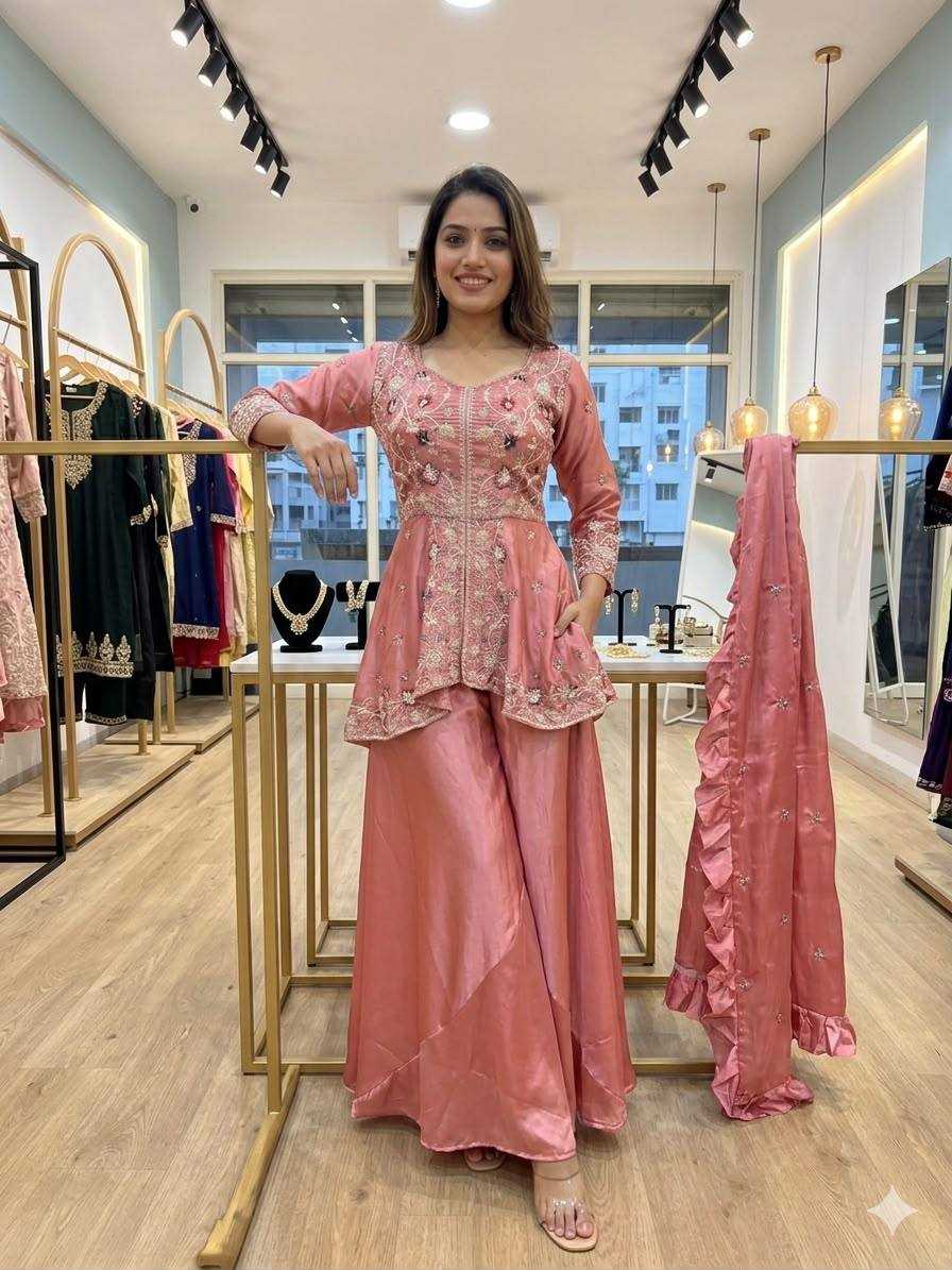 YNF Wholesale Rangoli Silk Palazzo Suit  | Surat Manufacturer
