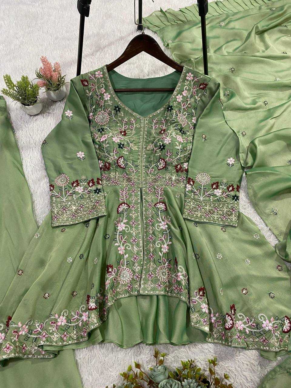 YNF Wholesale Rangoli Silk Palazzo Suit  | Surat Manufacturer