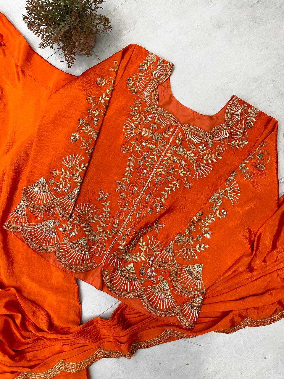 YNF Wholesale Chinon Lehenga Sarees  | Surat Manufacturer