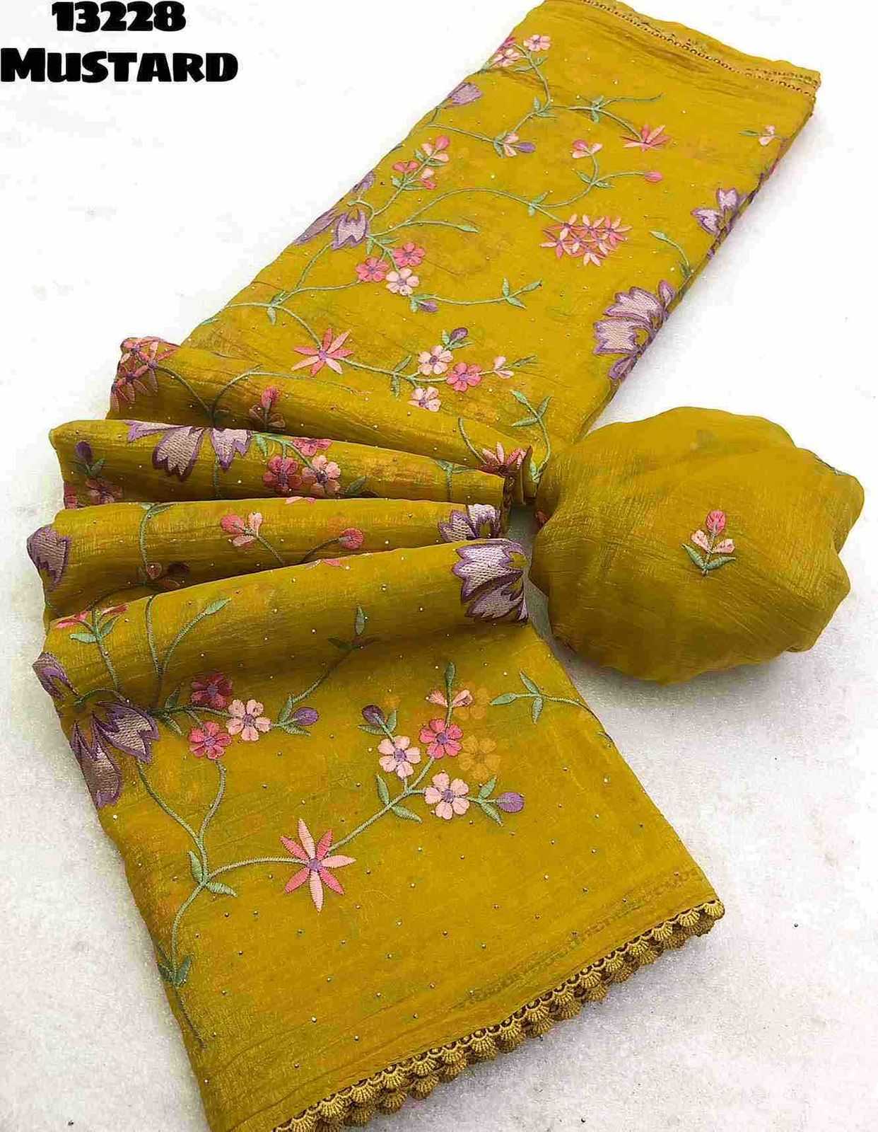 YNF Wholesale Crunchi Designer Sarees  | Surat Manufacturer