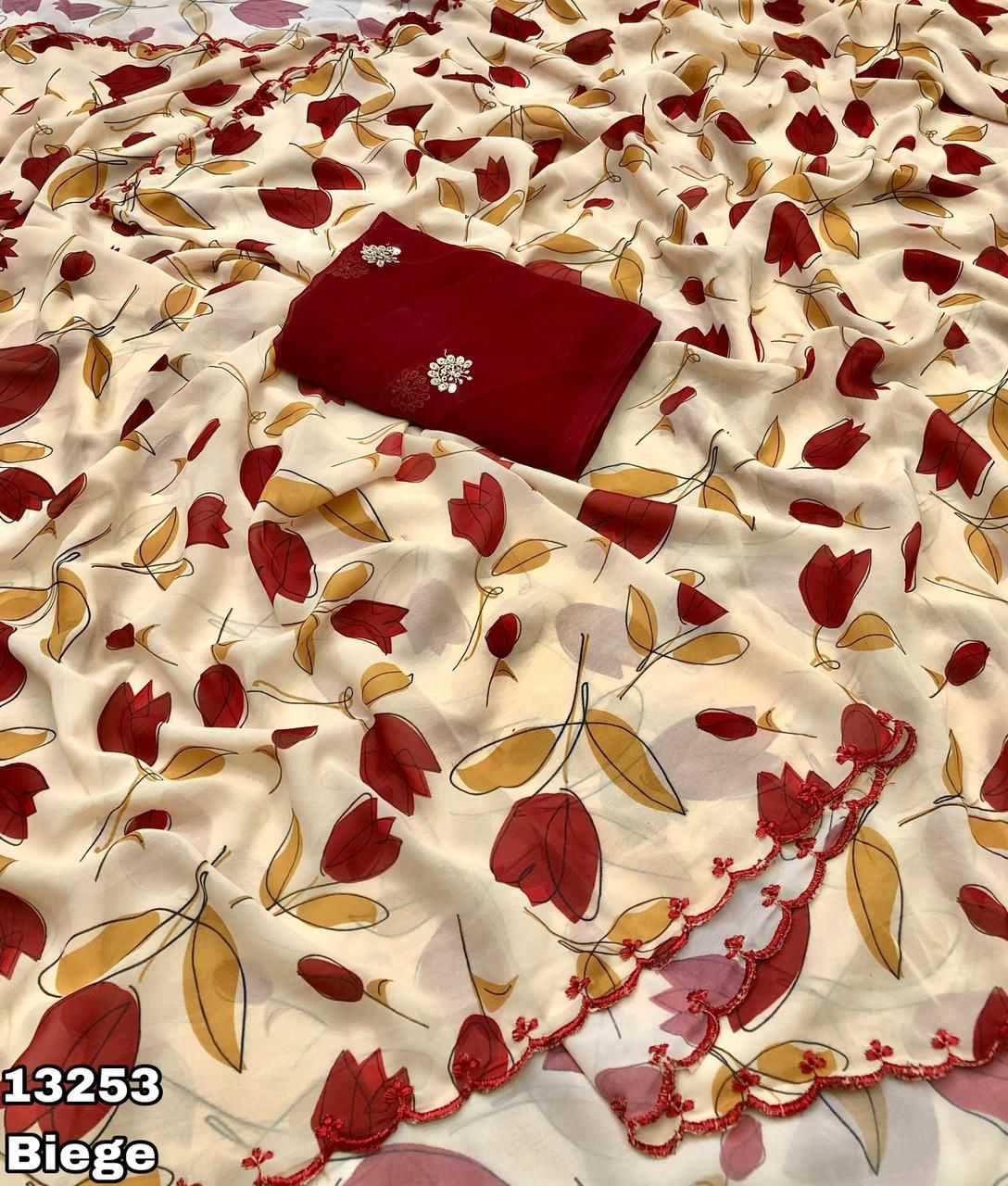 YNF Wholesale Chiffon Printed Sarees  | Surat Manufacturer