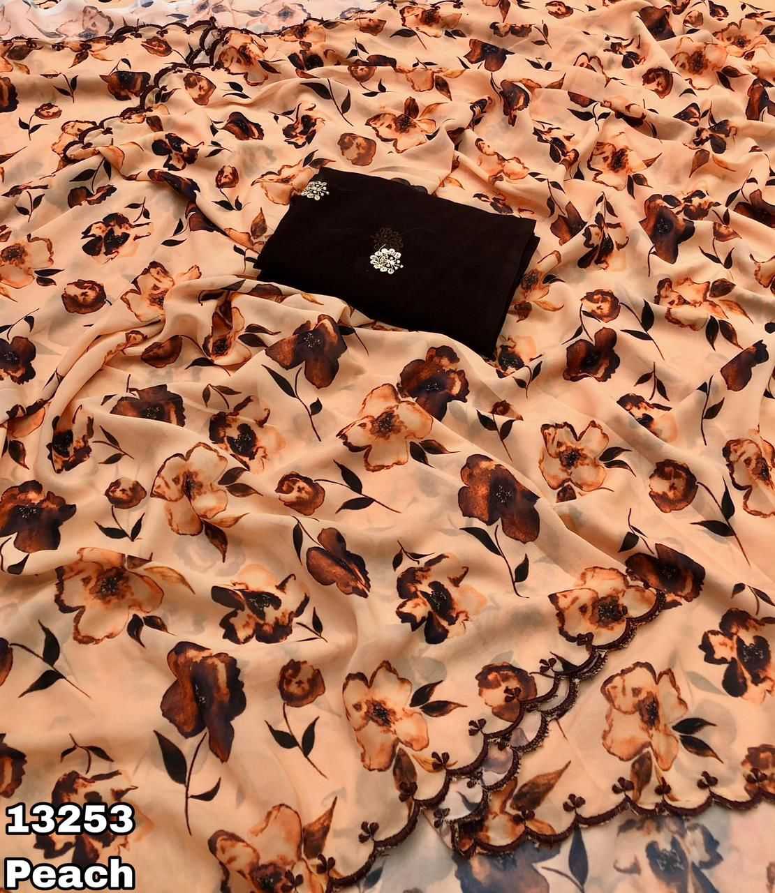 YNF Wholesale Chiffon Printed Sarees  | Surat Manufacturer