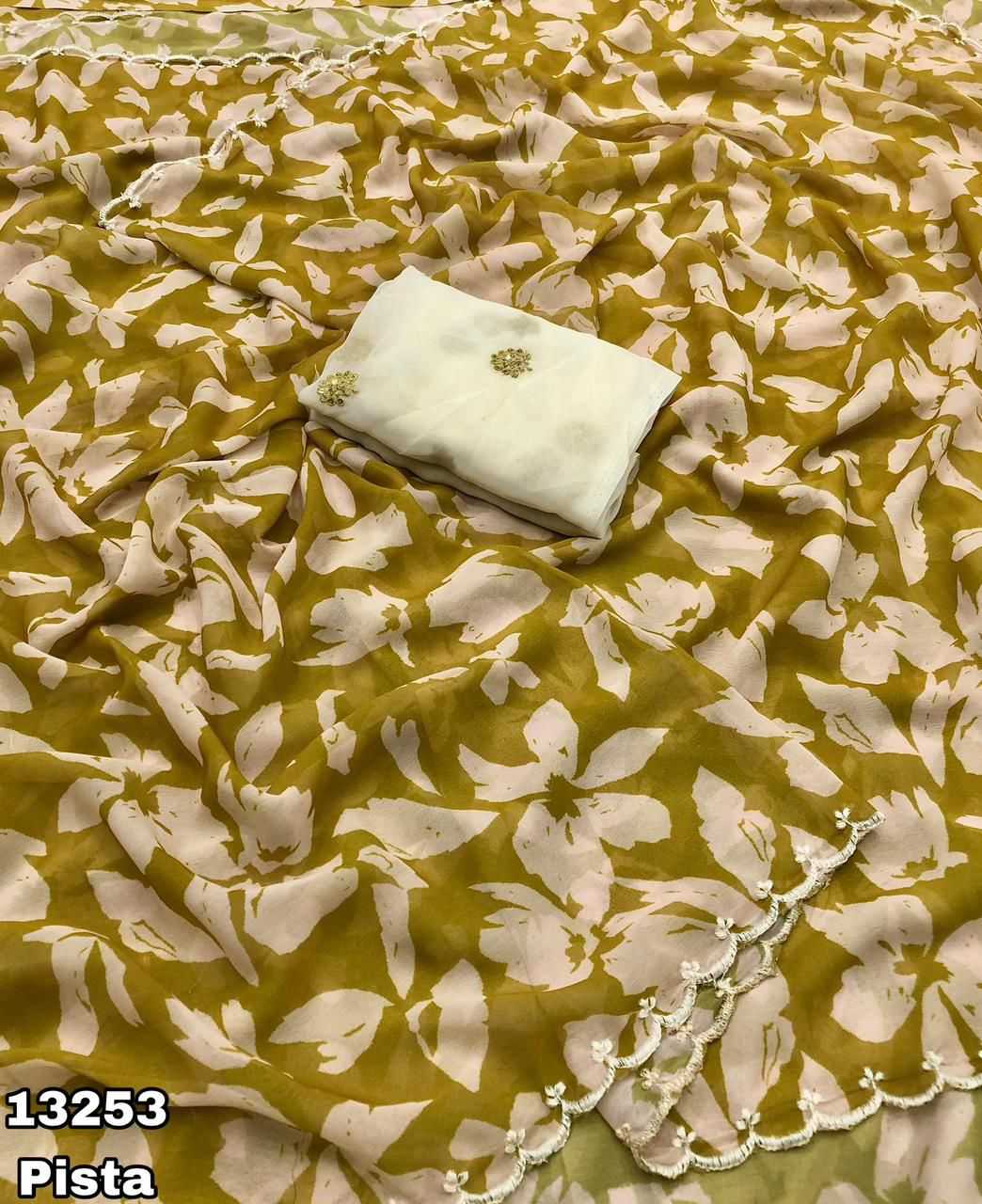 YNF Wholesale Chiffon Printed Sarees  | Surat Manufacturer