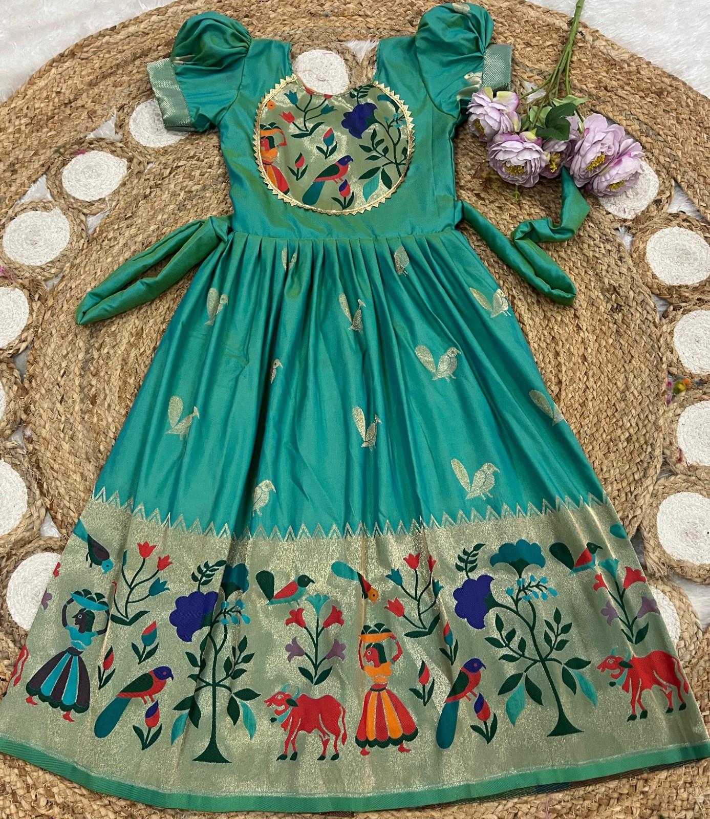 YNF Wholesale Soft Silk Kids Gown  | Surat Manufacturer