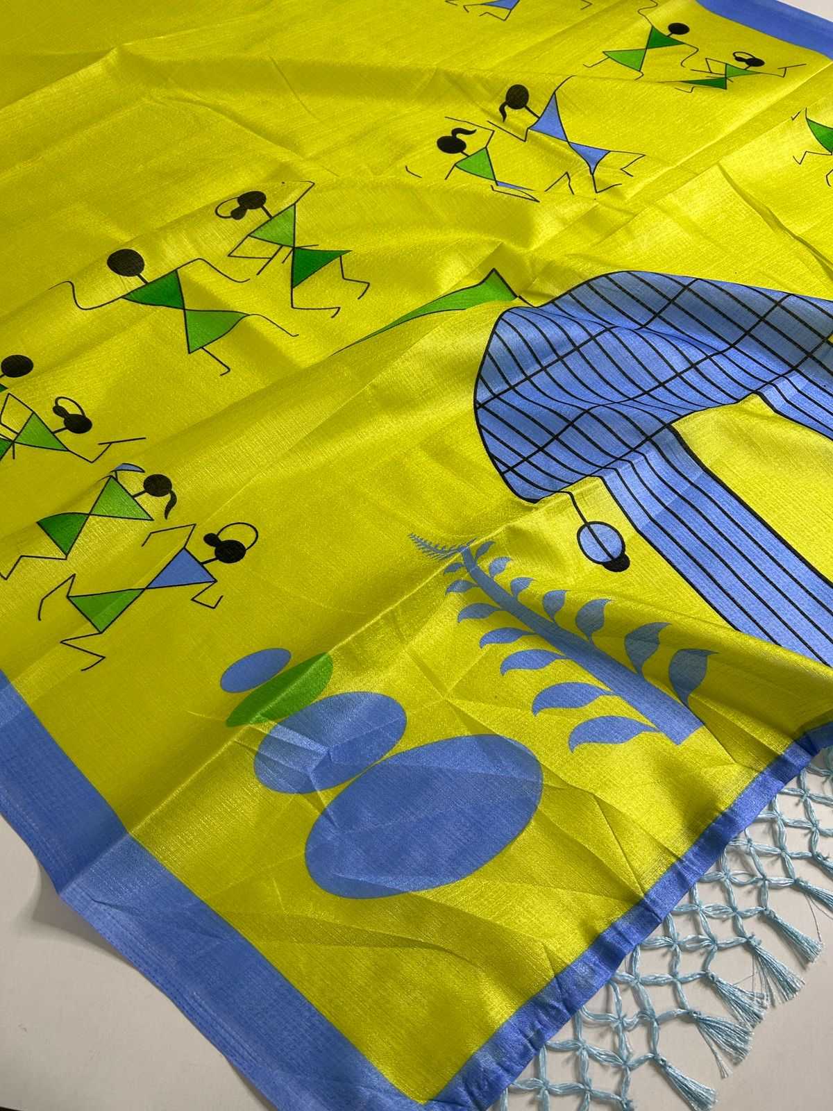 YNF Wholesale Khadi Cotton Printed Sarees KESH690 322 Varli | Surat Manufacturer