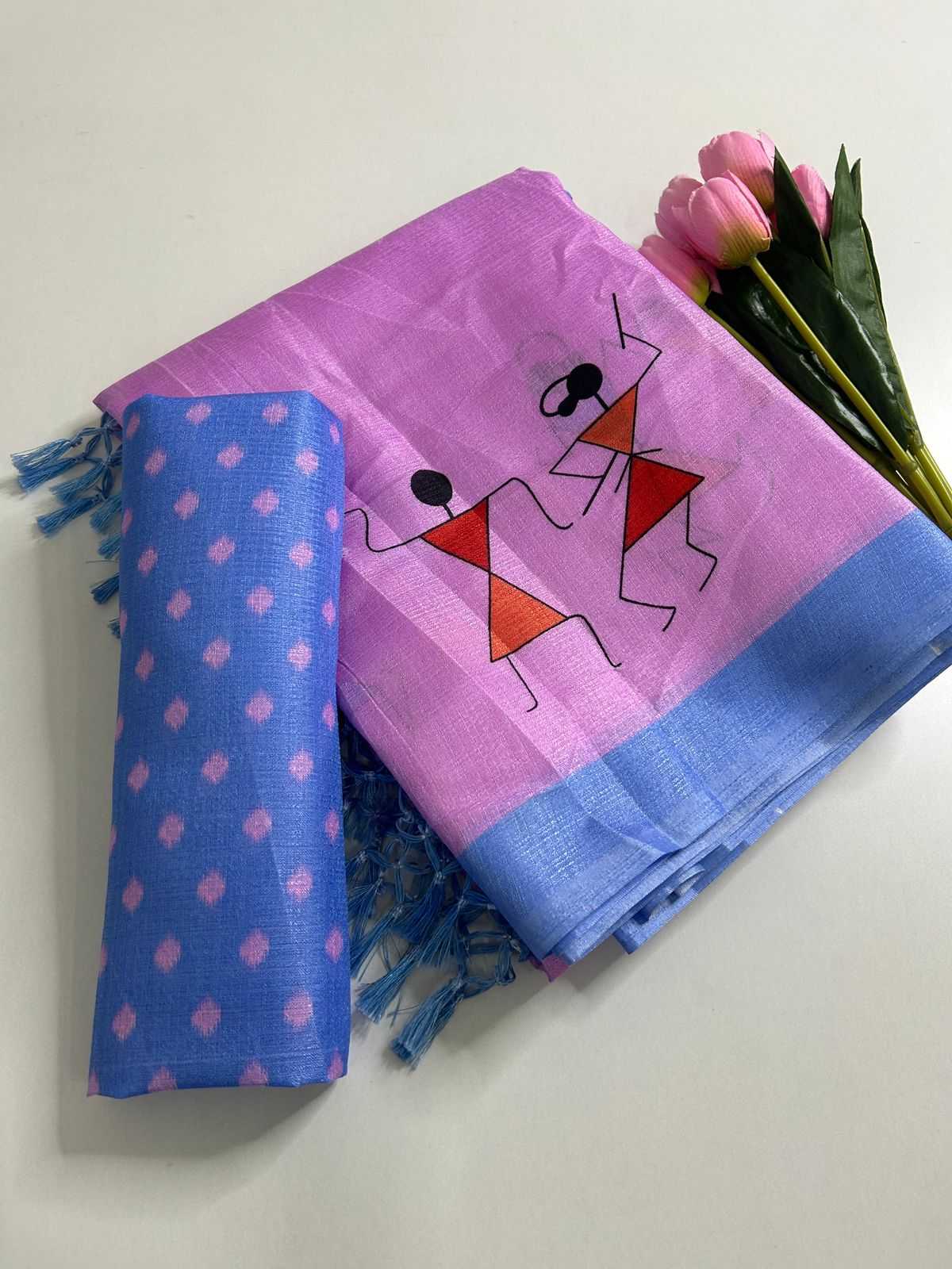 YNF Wholesale Khadi Cotton Printed Sarees KESH690 322 Varli | Surat Manufacturer