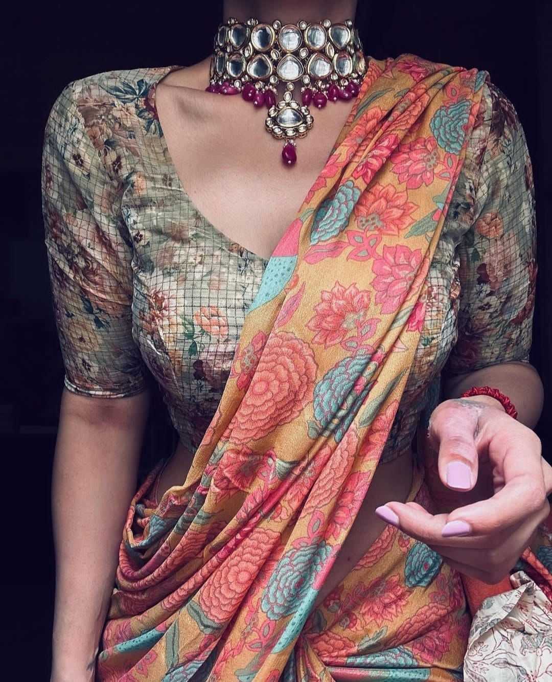 YNF Wholesale Chanderi Silk Printed Sarees KESH690 DF -2 