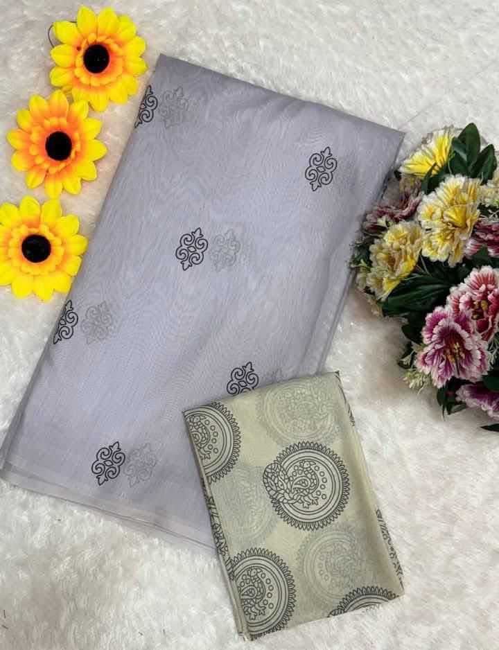 YNF Wholesale Chanderi Silk Printed Sarees KESH690 DF -2 