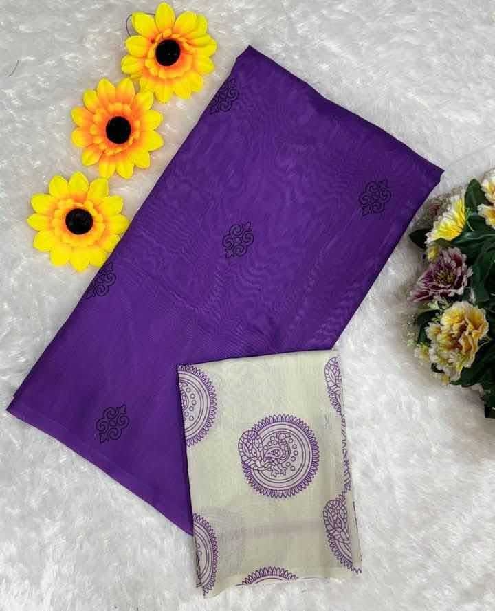 YNF Wholesale Chanderi Silk Printed Sarees KESH690 DF -2 