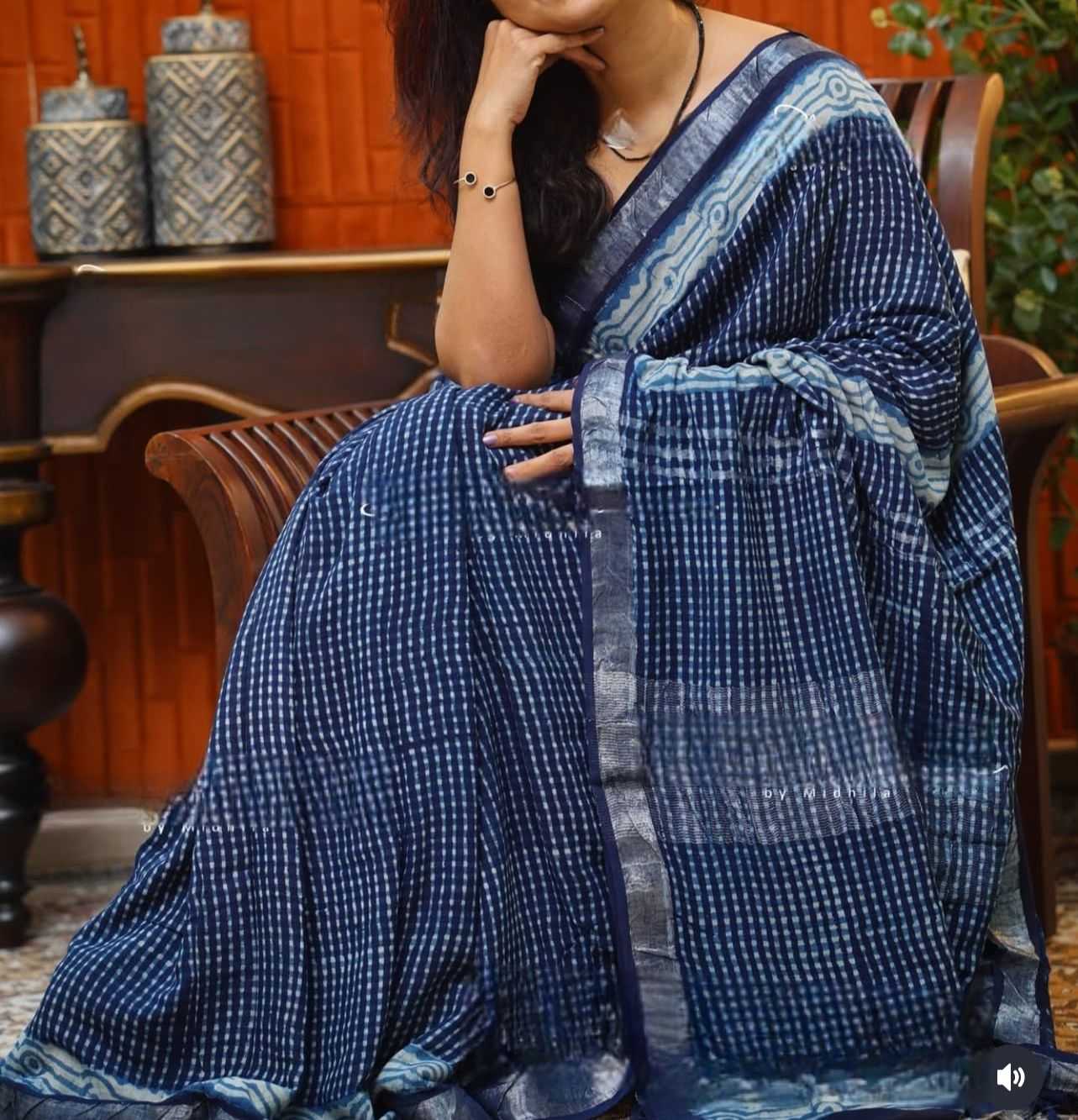 YNF Wholesale Linen Printed Sarees KESH690 DF - 218 | Surat Manufacturer