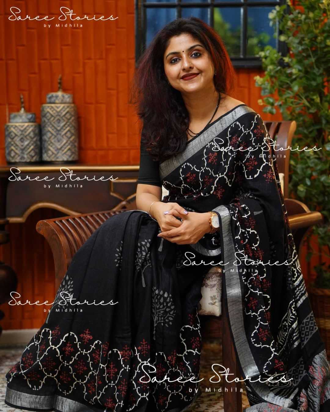 YNF Wholesale Linen Printed Sarees KESH690 DF - 218 | Surat Manufacturer