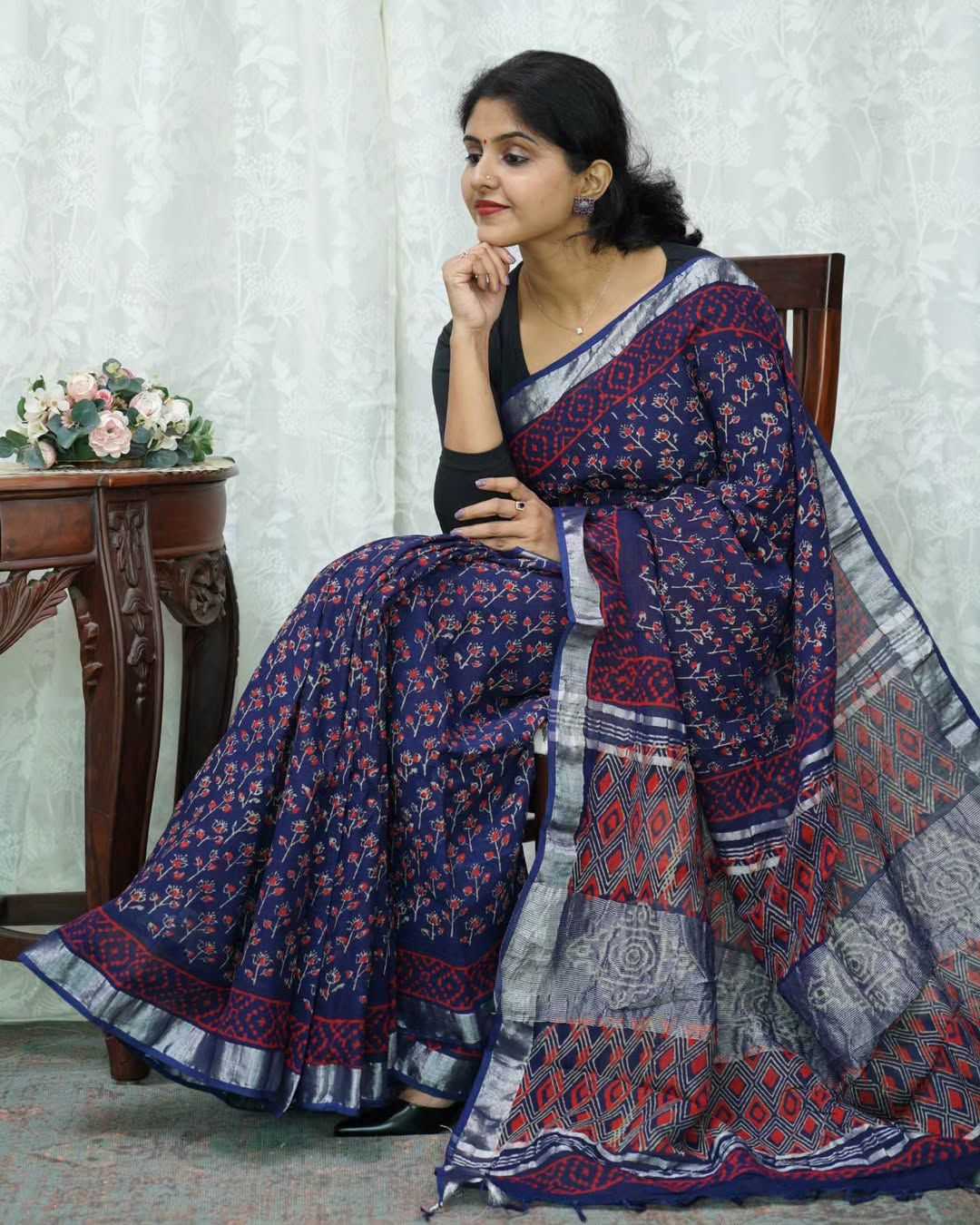 YNF Wholesale Linen Printed Sarees KESH690 DF - 218 | Surat Manufacturer