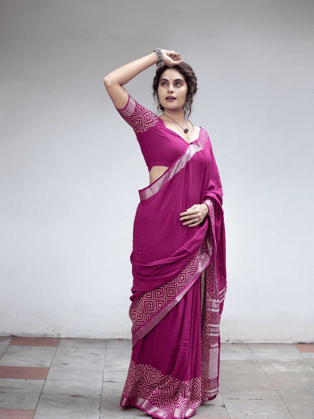 YNF Wholesale Linen Fancy Sarees  | Surat Manufacturer