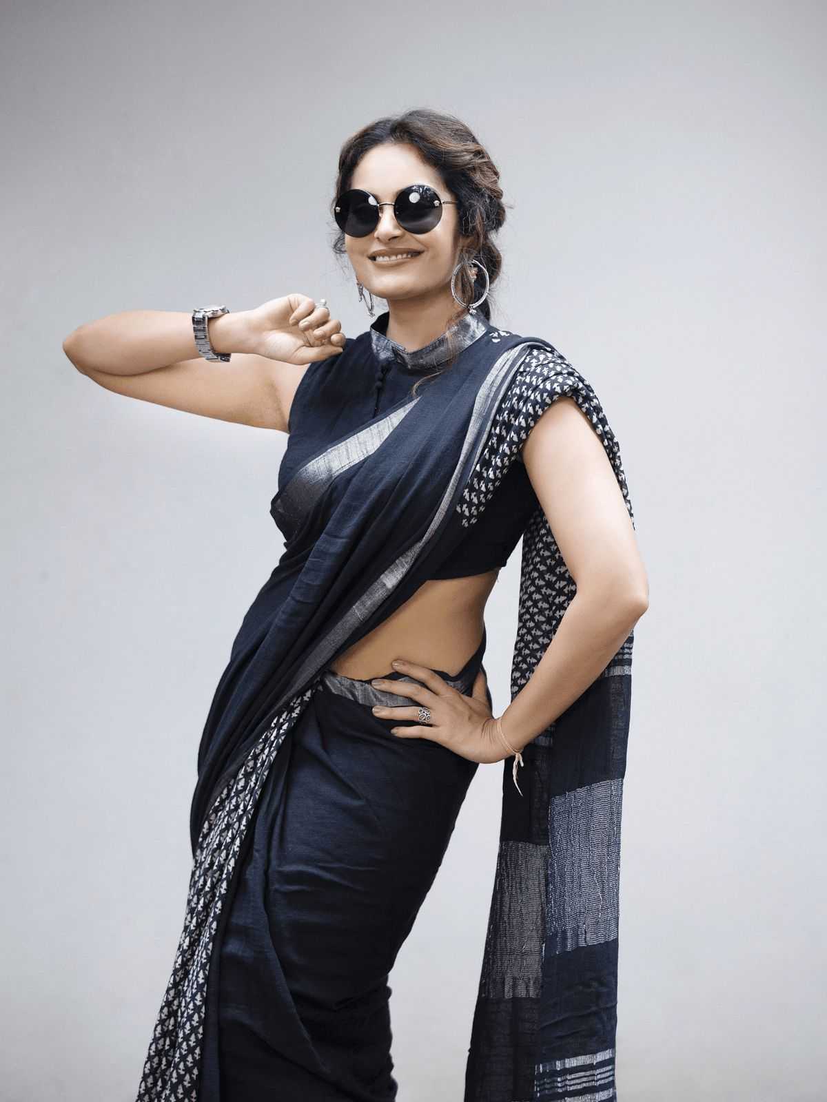 YNF Wholesale Linen Fancy Sarees  | Surat Manufacturer
