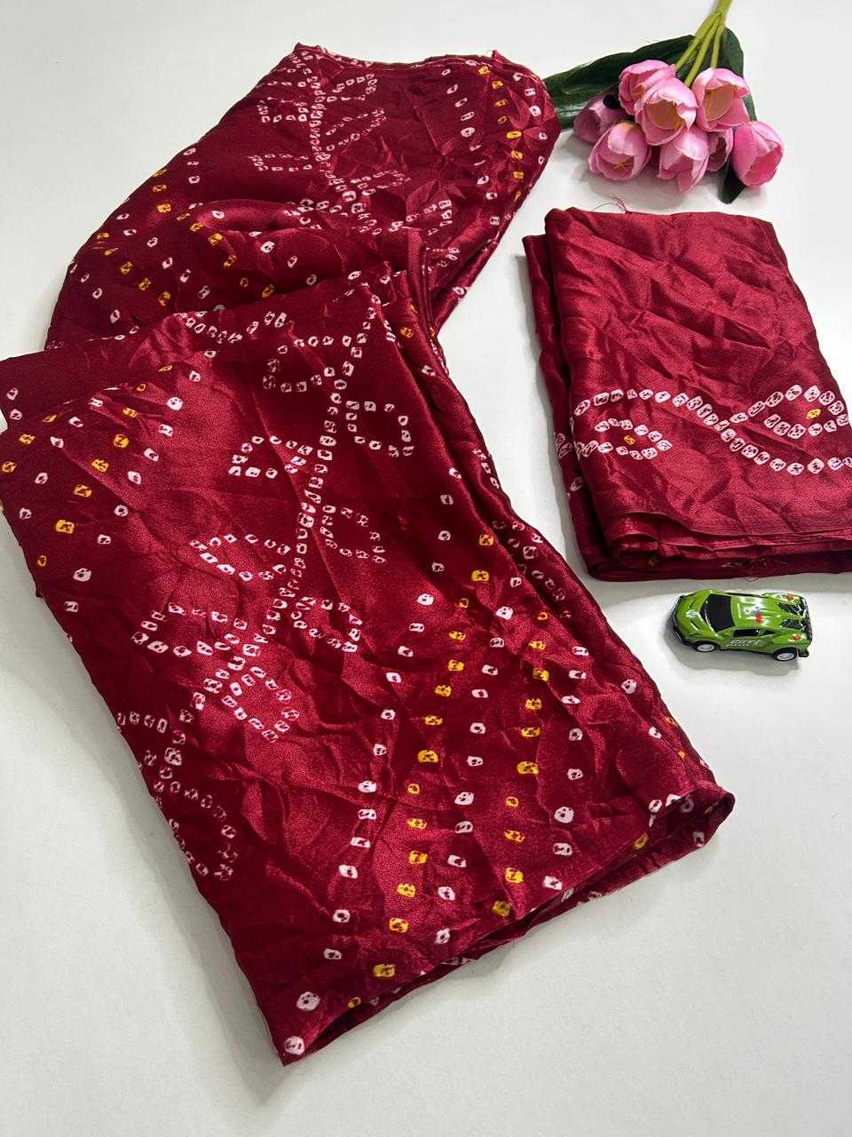 YNF Wholesale Bandhani Silk Fancy Sarees  | Surat Manufacturer