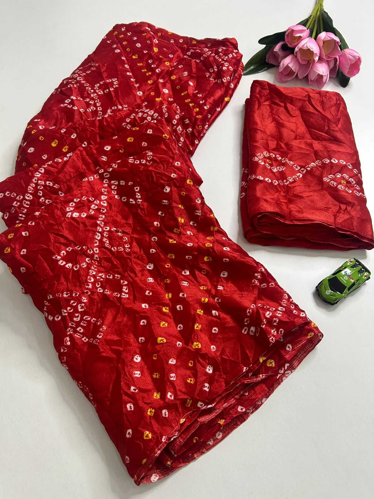 YNF Wholesale Bandhani Silk Fancy Sarees  | Surat Manufacturer
