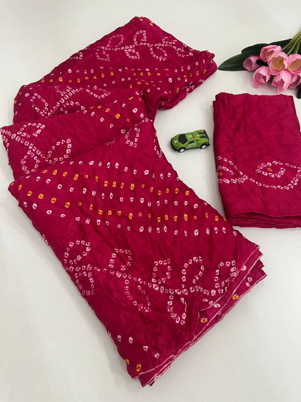 YNF Wholesale Bandhani Silk Fancy Sarees  | Surat Manufacturer
