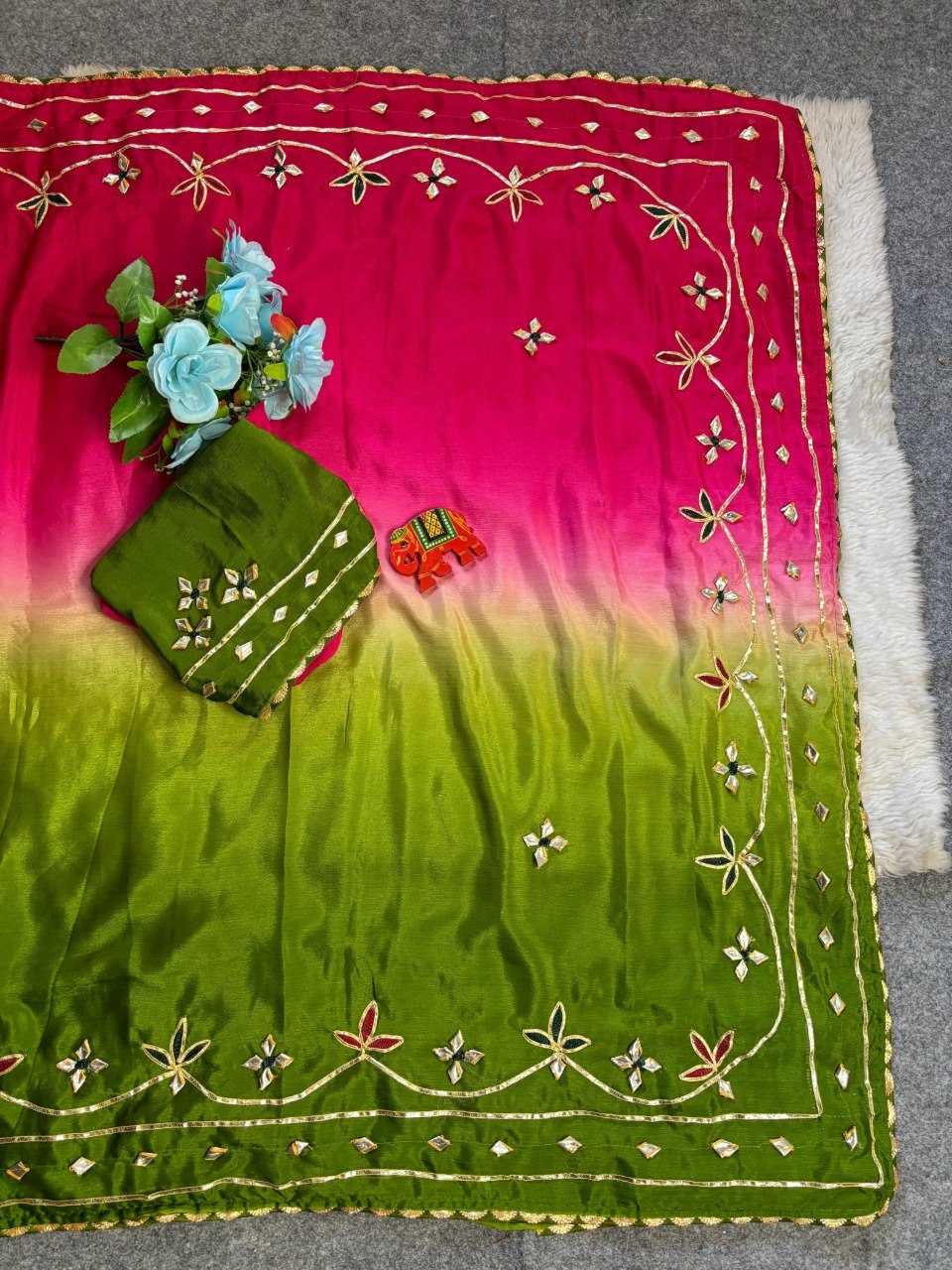 YNF Wholesale Chinon Fancy Sarees  | Surat Manufacturer