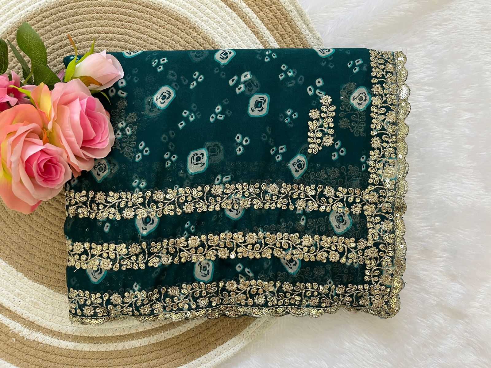 YNF Wholesale Georgette Printed Sarees  | Surat Manufacturer
