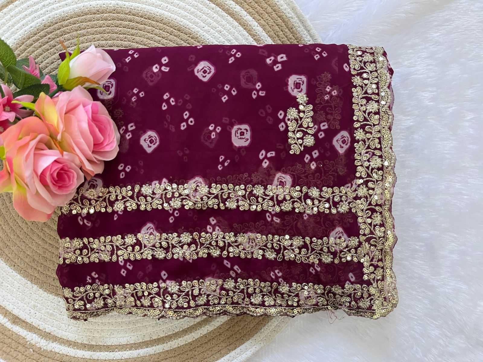 YNF Wholesale Georgette Printed Sarees  | Surat Manufacturer