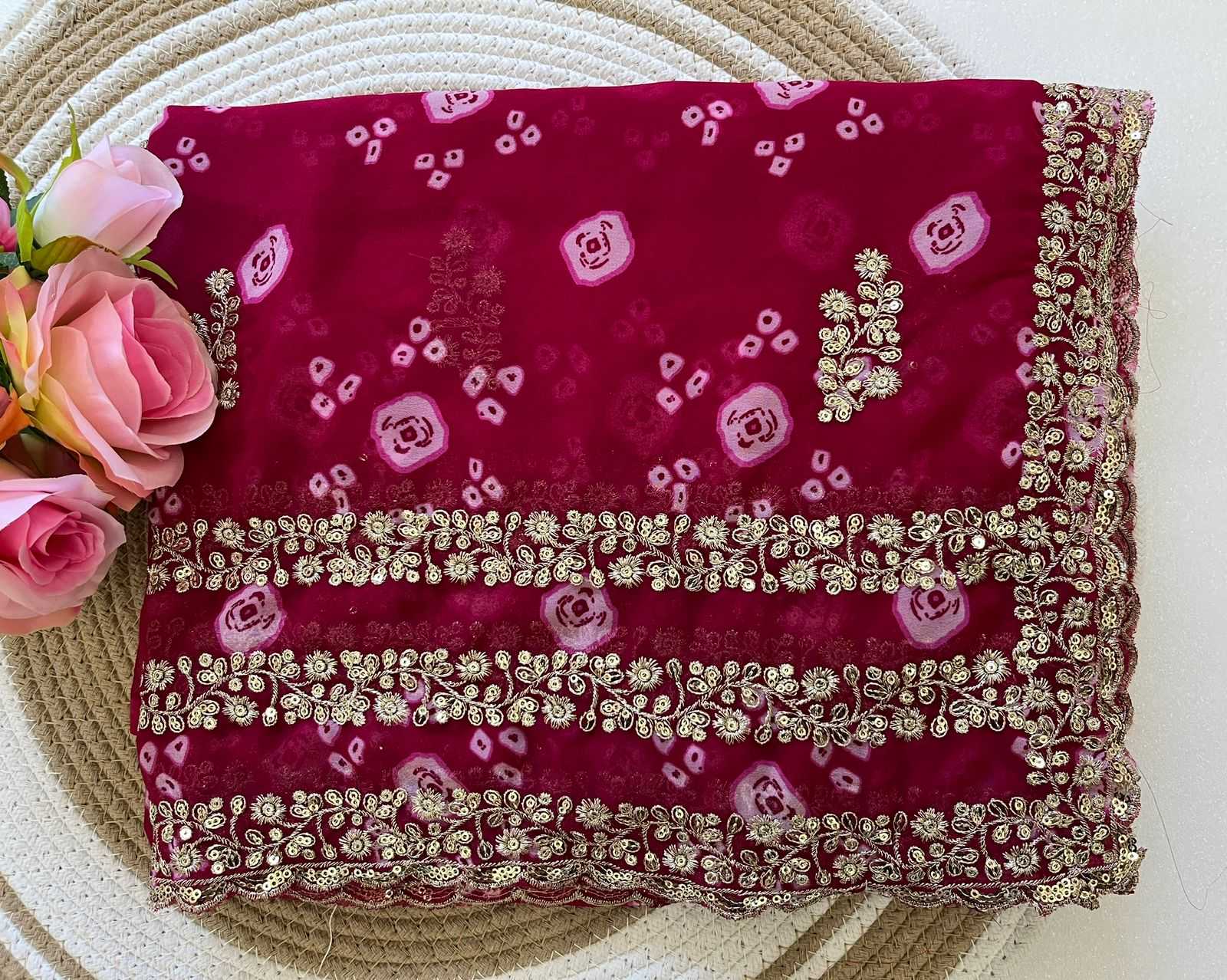 YNF Wholesale Georgette Printed Sarees  | Surat Manufacturer