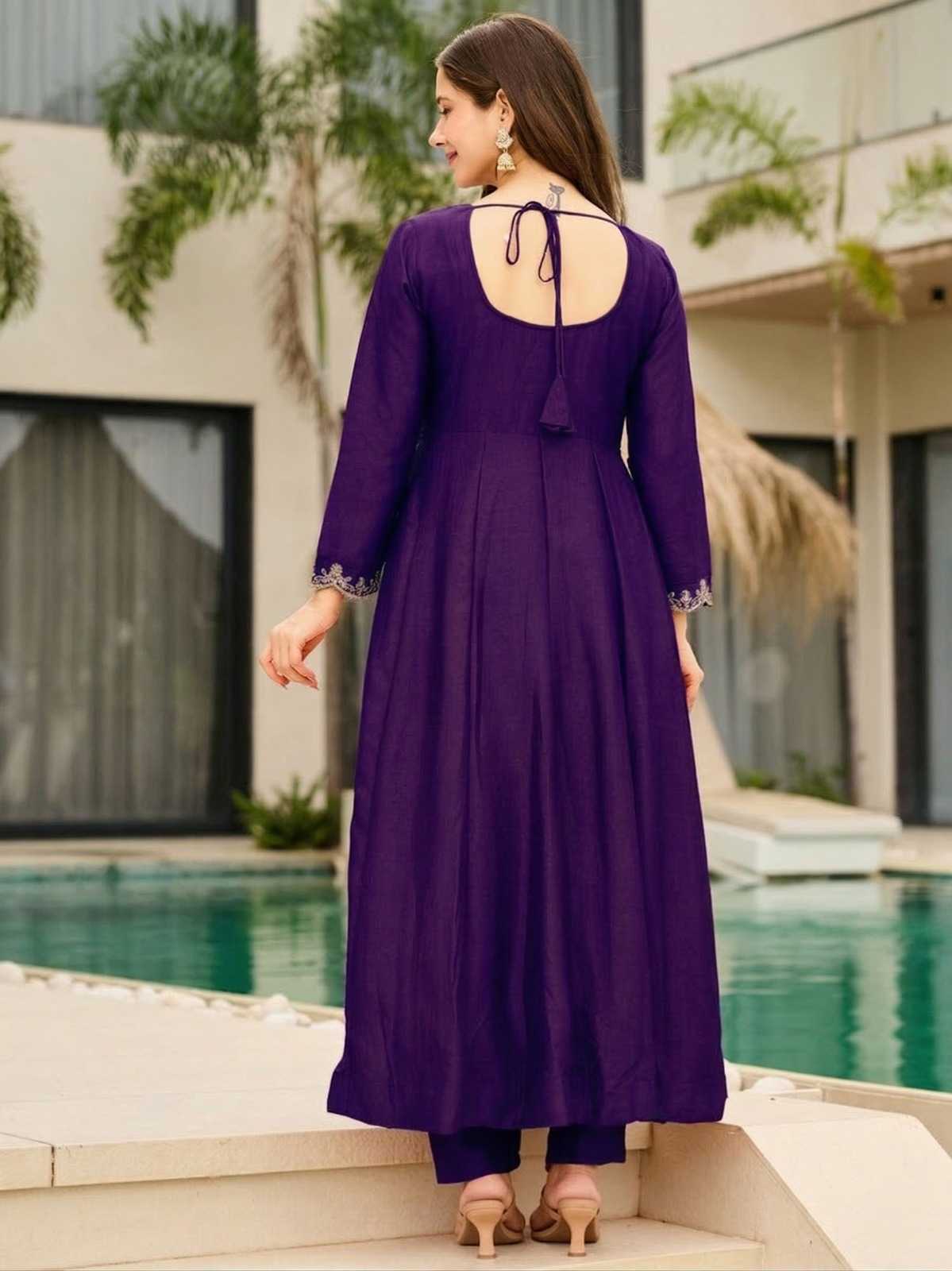 YNF Wholesale Vichitra Silk Fancy Gowns  | Surat Manufacturer