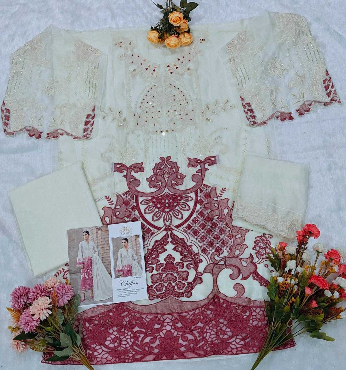 YNF Wholesale Chiffon Printed Suits  | Surat Manufacturer