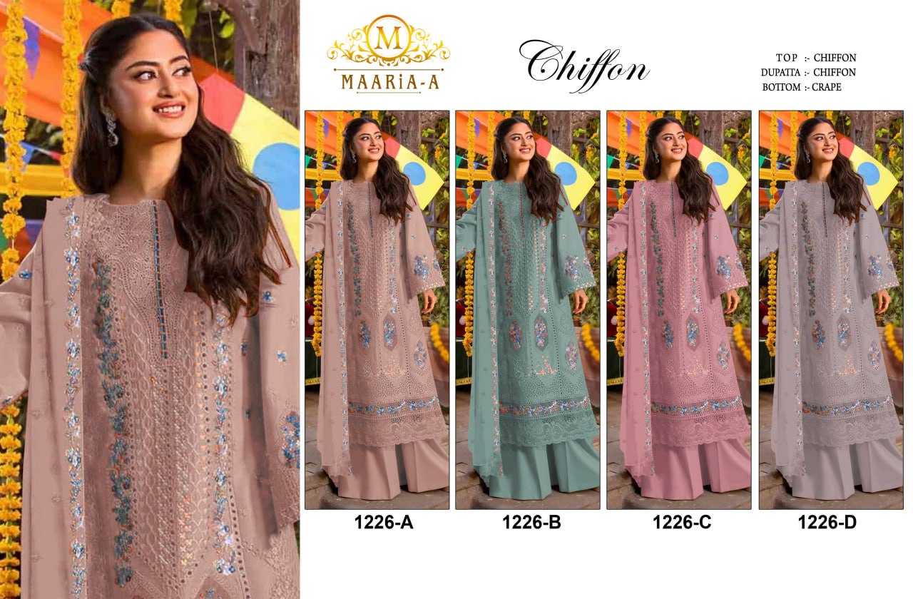 YNF Wholesale Chiffon Ladies Suits  | Surat Manufacturer