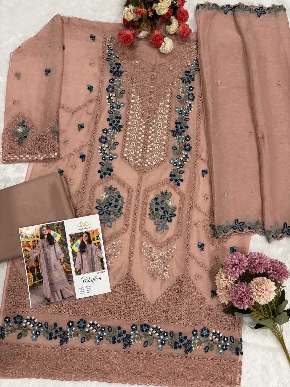 YNF Wholesale Chiffon Ladies Suits  | Surat Manufacturer